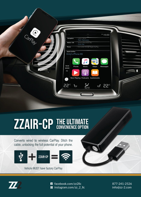 ZZ2 ZZAIR-CP Wired to Wireless CarPlay Conversion Adapter 