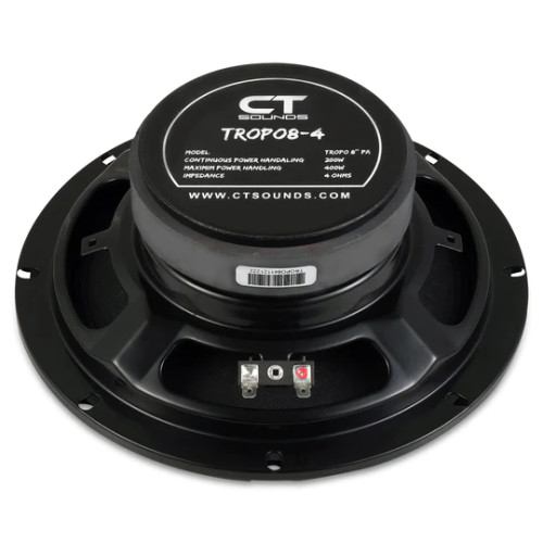 CT Sounds TROPO8-4 8" 200W RMS Shallow Midrange Speaker - 4 Ohm