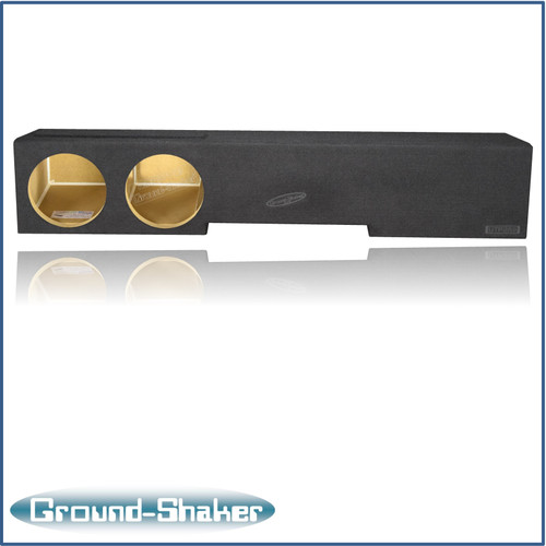 Ground Shaker UTPXL28B Black 8" Dual Forward Firing Ported Sub Box for Extended And Crew Cab Trucks