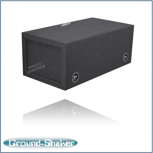 Ground Shaker NPKK212B Black 12" Dual Slot Center Ported Sub Box