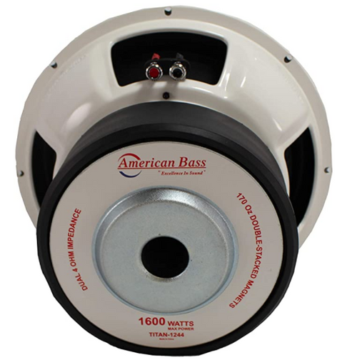 American Bass TITAN-1244 12" 600W RMS Subwoofer - Dual 4 Ohm