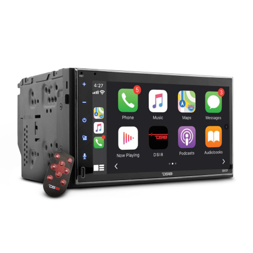 DS18 DDX7CP 7" Touchscreen Mech-Less Double-Din Head Unit with Apple Carplay