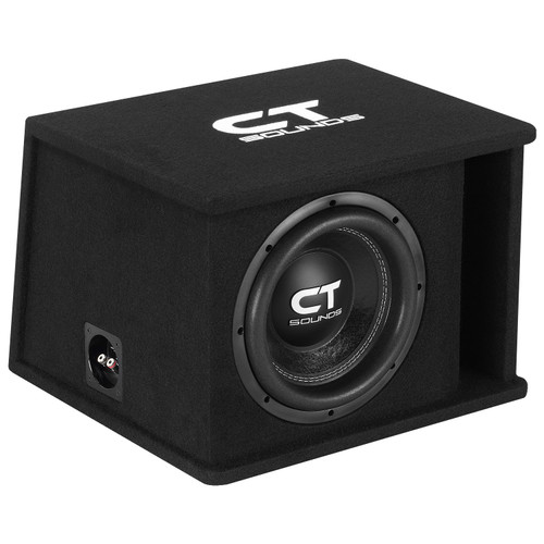 CT Sounds TROPO-1X10D2 Single 10” 650W RMS Loaded Tropo Series Ported Car Subwoofer Box