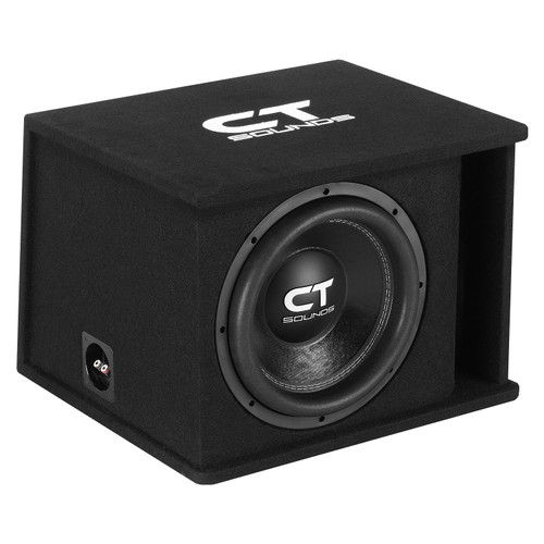 CT Sounds TROPO-1X12D2 Single 12” 650W RMS Loaded Tropo Series Ported Car Subwoofer Box