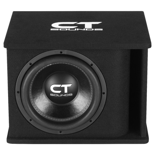 CT Sounds TROPO-1X12D2 Single 12” 650W RMS Loaded Tropo Series Ported Car Subwoofer Box
