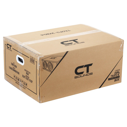 CT Sounds TROPO-2X8D4 Dual 8” 800W RMS Loaded Tropo Series Ported Car Subwoofer Box