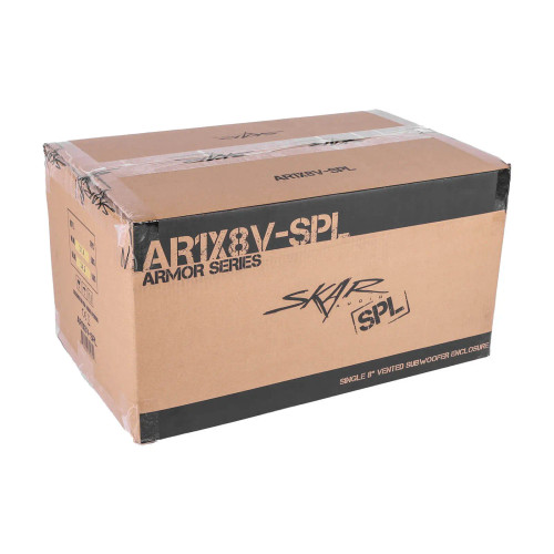 Skar Audio AR1X8V-SPL Single 8" 'SPL Series' Armor Coated Ported Subwoofer Enclosure