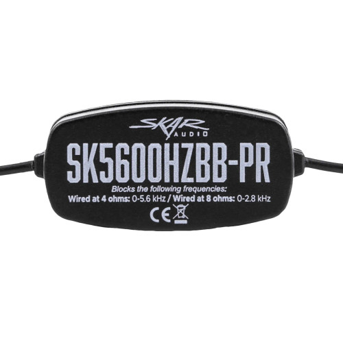 Skar Audio SK5600HZBB-PR Frequency Filters - Eliminates 0-5.6 kHz at 4 Ohms (Pair)