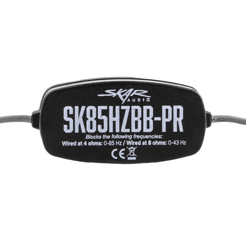 Skar Audio SK85HZBB-PR Frequency Filters - Eliminates 0-85 Hz at 4 Ohms (Pair)