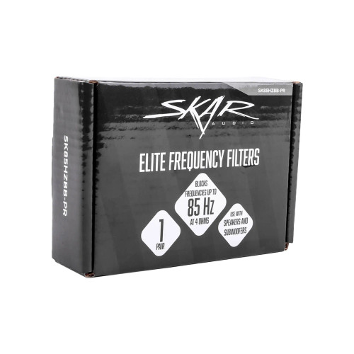 Skar Audio SK85HZBB-PR Frequency Filters - Eliminates 0-85 Hz at 4 Ohms (Pair)