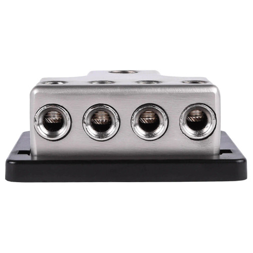 Skar Audio SK-DIST-BLK2 1 x 1/0 or 4 Gauge to 4 x 4 or 8 Gauge Power Distribution Block