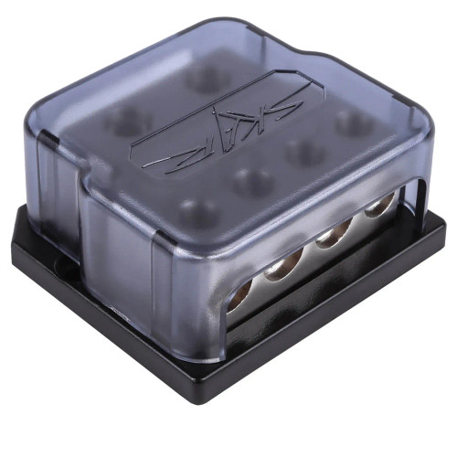 Skar Audio SK-DIST-BLK4 2 x 1/0 Gauge to 4 x 4 Gauge Power Distribution Block
