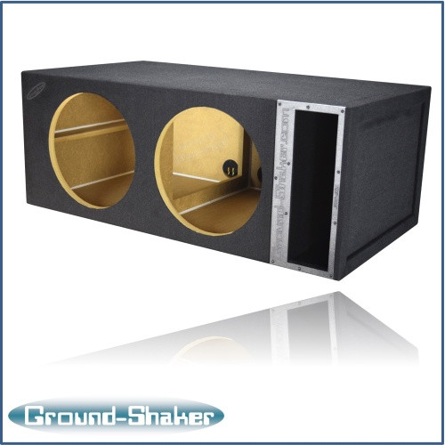 Ground Shaker 30HZ215B Black 15" Dual Competition Ported Sub Box
