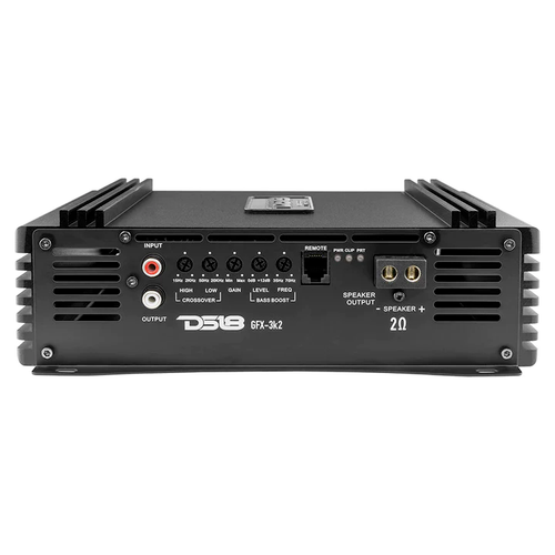 DS18 GFX-3K2 Full-Range Class D 1-Channel Monoblock Amplifier 3000 Watts RMS 2-Ohms