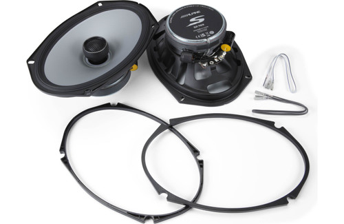 Alpine S2-S69 Next-Generation S-Series 6x9" 85W RMS Coaxial 2-Way Speakers