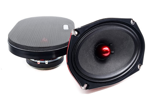 American Bass GF-69 MR Godfather 6x9" 300W RMS Midrange Speakers with Bullet Tweeter (Pair)