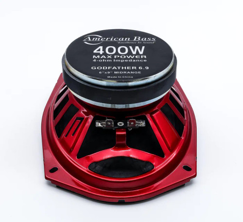 American Bass GF-69 MR Godfather 6x9" 300W RMS Midrange Speakers with Bullet Tweeter (Pair)