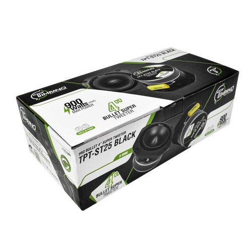 Timpano TPT-ST25 4” 300W RMS PRO Audio Super Tweeters - Black (Pair)