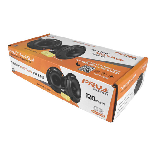 PRV Audio TW400Ti-Nd-4 SLIM 1" Bullet Super Tweeter 60W RMS - 4 Ohms (Pair)