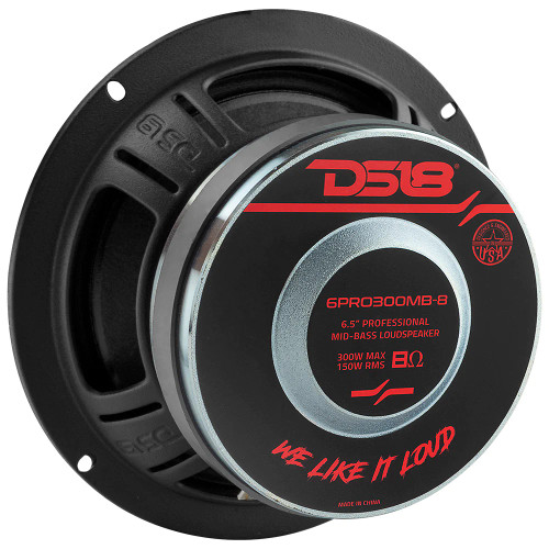 DS18 6PRO300MB-8 6.5" Mid-Bass Loudspeaker 150 Watts RMS -  8 Ohm