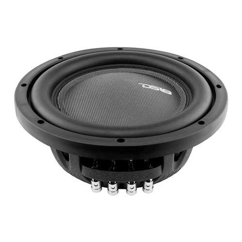 DS18 IXS10.2D 10" 600W RMS Shallow Mount Car Subwoofer - Dual 2 Ohm