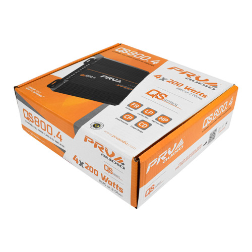 PRV Audio QS800.4 4 Channel Full Range Amplifier - 2 Ohms