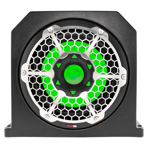 DS18 NXL-10SUBLD/BK 10" Marine & Motorsports Subwoofer Box Loaded with Integrated RGB Lights 350W RMS - 4 Ohm (Black)
