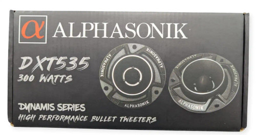 Alphasonik DXT535 4″ 100W RMS Die Cast Aluminum Tweeter