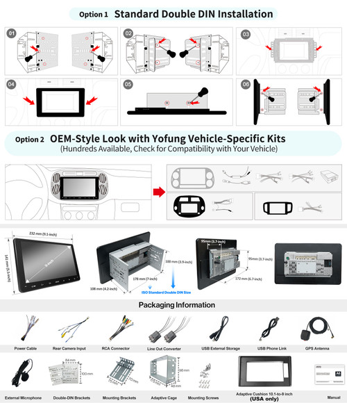 Atoto A6 PF 9" Double-DIN Car Stereo with Wireless CarPlay & Android Auto
