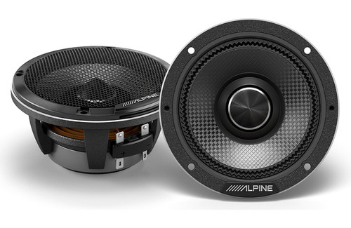 Alpine Status HDZ-653S Hi-Res 6.5” 100W RMS 3-Way Slim-Fit Component Speaker Set