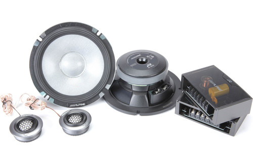 Alpine R2-S652 Next-Generation R-Series 6.5" 100W RMS Pro 2-Way Component Speaker Set