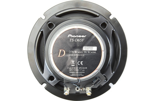 Pioneer TS-D65F D Series 6-1/2" 90W RMS 2-Way Car Speakers