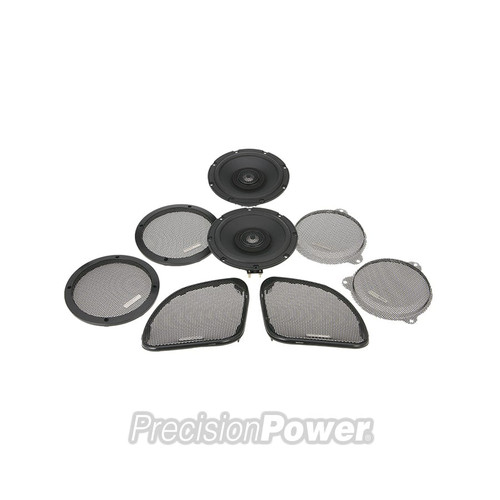 Precision Power HD14.654 6.5" Fairing Speaker Upgrade Kit for 2014+ Harley-Davidson Touring Models - 4 Ohms 