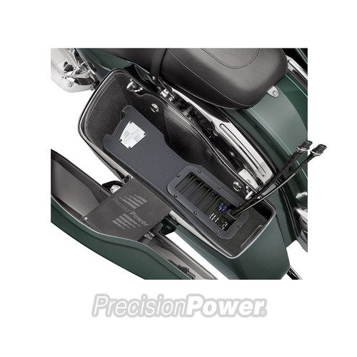 Precision Power HD13.SBWL Left Powered Saddlebag Subwoofer Fits 1998-2013 Harley Davidson Touring Models (Sold Individually)