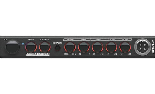 AudioControl ACX-3.2 In-Dash All-Weather EQ & Crossover w/Paging Mic - Black