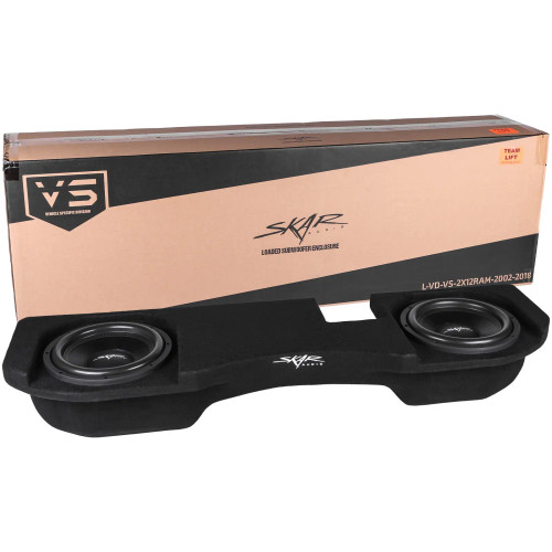 Skar Audio Dual 12" 1000W RMS  Loaded Subwoofer Enclosure for 2002-2018 Dodge Ram Crew & Quad Cab Trucks