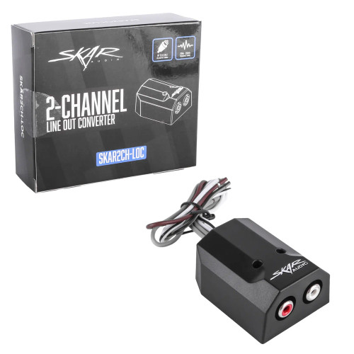 Skar Audio SKAR2CH-LOC 2-Channel Speaker Wire to RCA Line-Out Converter