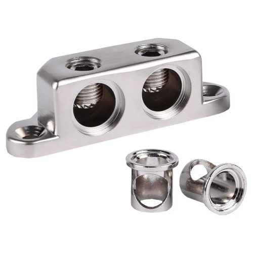 Skar Audio SK-GRND-BLK2  Dual 1/0 or 4 Gauge Ground Termination Block