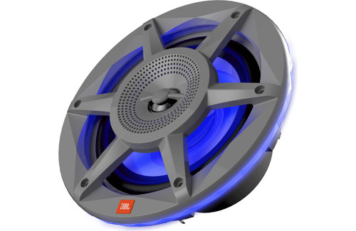 JBL Stadium Marine 62 6-1/2" 100W RMS 2-Way Marine Speakers with Built-in RGB LED Lights - Gray