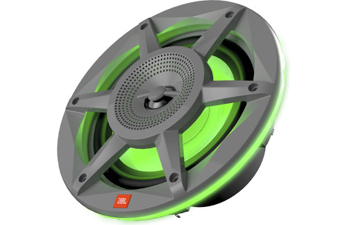 JBL Stadium Marine 62 6-1/2" 100W RMS 2-Way Marine Speakers with Built-in RGB LED Lights - Gray
