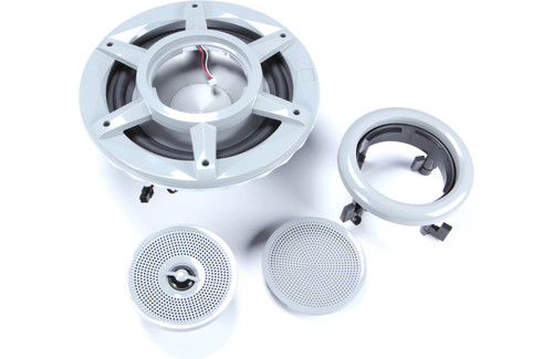 JBL Stadium Marine 82M 8" 200W RMS 3-Way Marine Speakers with Built-in RGB LED Lights - Gray