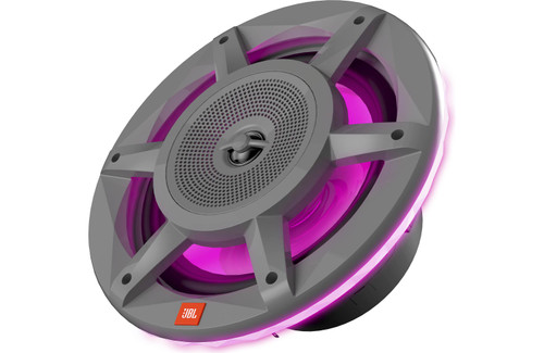 JBL Stadium Marine 82M 8" 200W RMS 3-Way Marine Speakers with Built-in RGB LED Lights - Gray