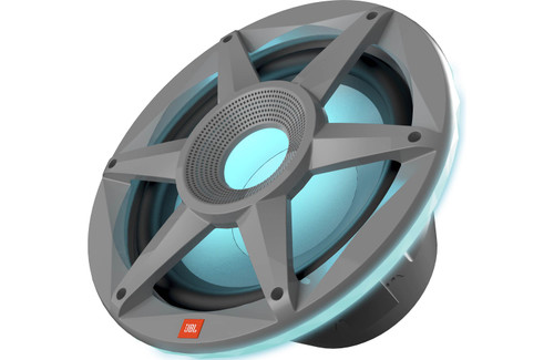 JBL Stadium Marine 102 10" 300W RMS Subwoofer with Built-in RGB LED Lighting - Gray