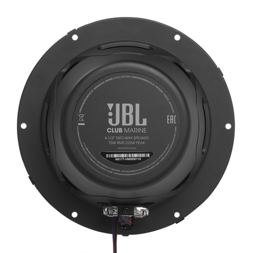 JBL Club Marine 62 6-1/2" 75W RMS 2-Way Marine Speakers with RGB LED Lighting