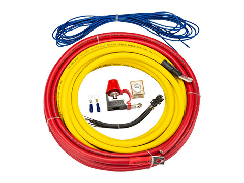 Kicker 47KMPK4 4-Gauge Marine Grade Amplifier Wiring Kit