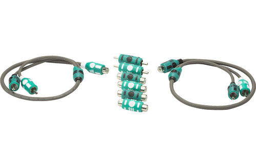 Kicker 47KMIY Marine Series RCA Y-Adapter Interconnect with Female Adapters