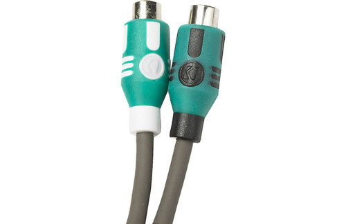 Kicker 47KMIY Marine Series RCA Y-Adapter Interconnect with Female Adapters