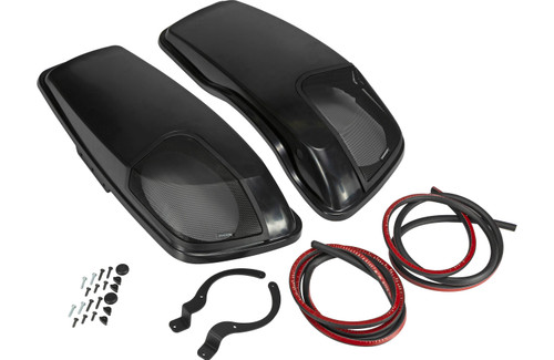 Kicker 46HDBL Custom-fit Bag Lids for Select 2014+ Harley Davidson (Speakers not Included) 