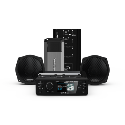 Rockford Fosgate HD9813SG-PMX-STG2 1998-2013 Harley-Davidson Street Glide & Electra Glide PMX Stage-2 Kit (Gen-3)