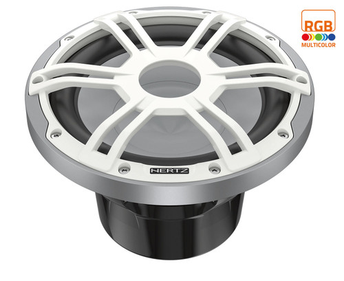 Hertz HMS 10 S4-LD-SW 10" 250W RMS Marine Subwoofer - 4 Ohm (Silver/White) 